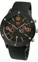 Pánské hodinky s velkým ciferníkem Rubber & Steel – Array